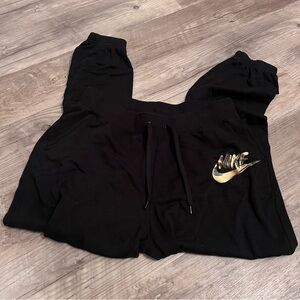 Nike Gray Joggers with White Logo